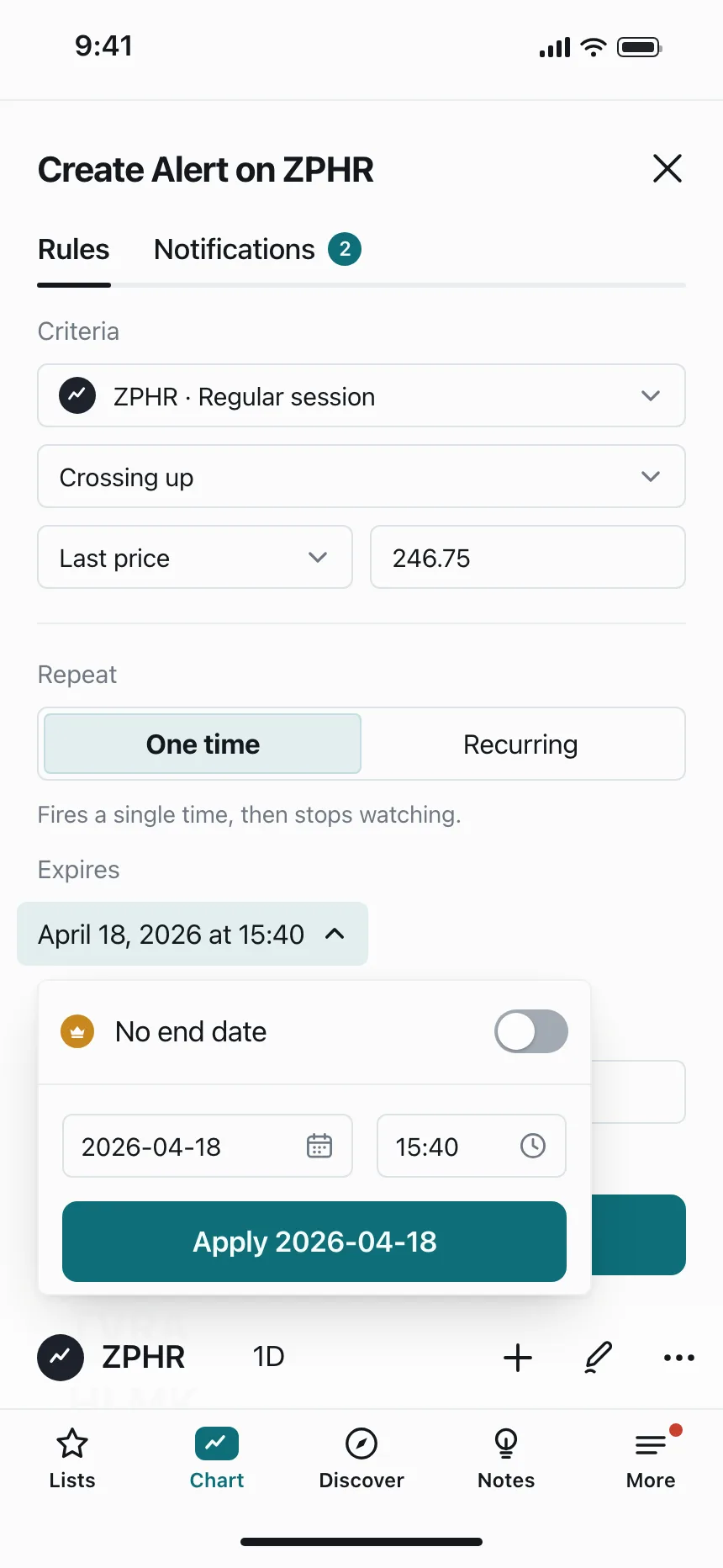 Dropdown menu
