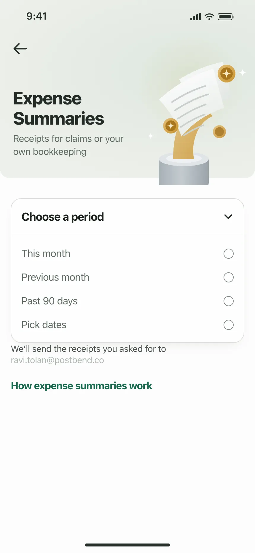 Dropdown menu