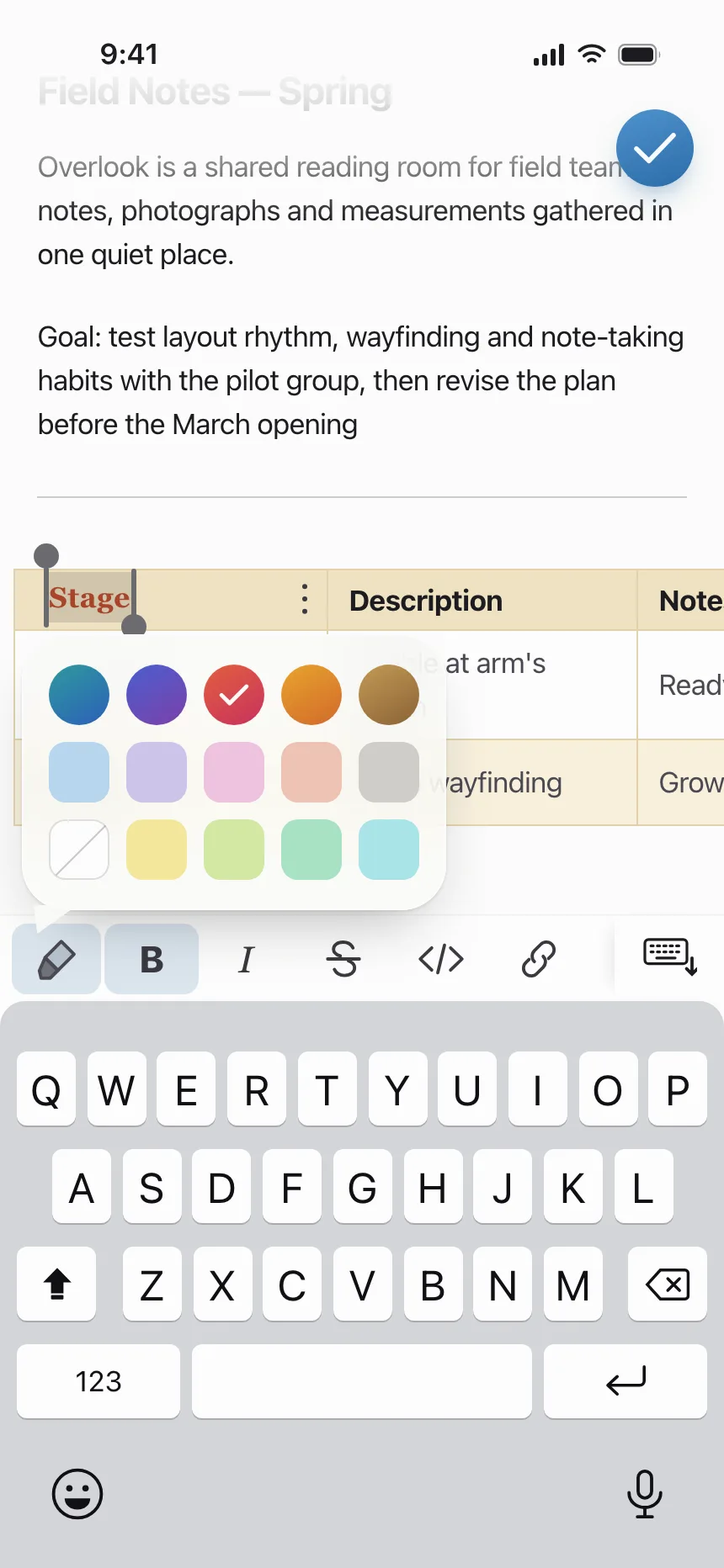 Dropdown menu