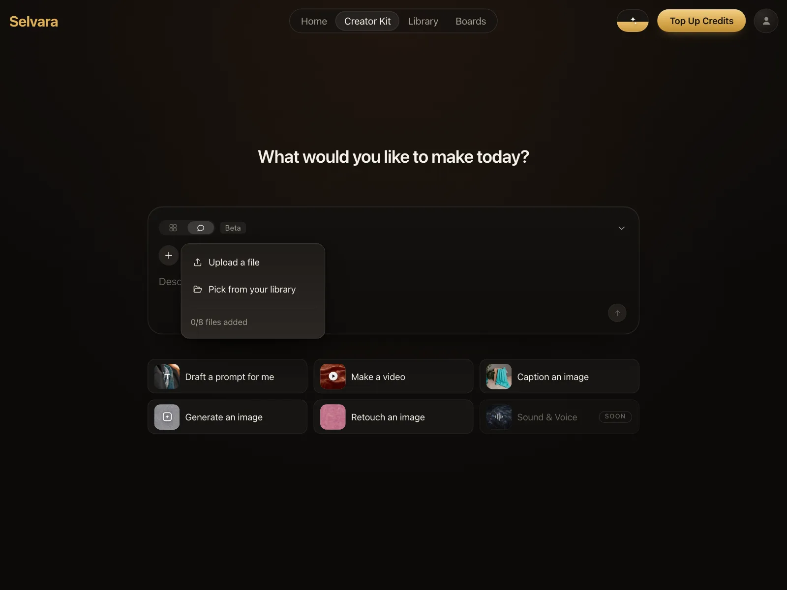 Dropdown menu