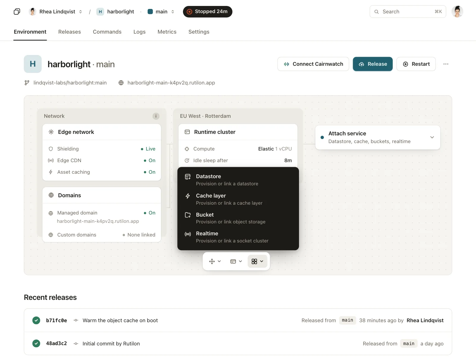 Dropdown menu