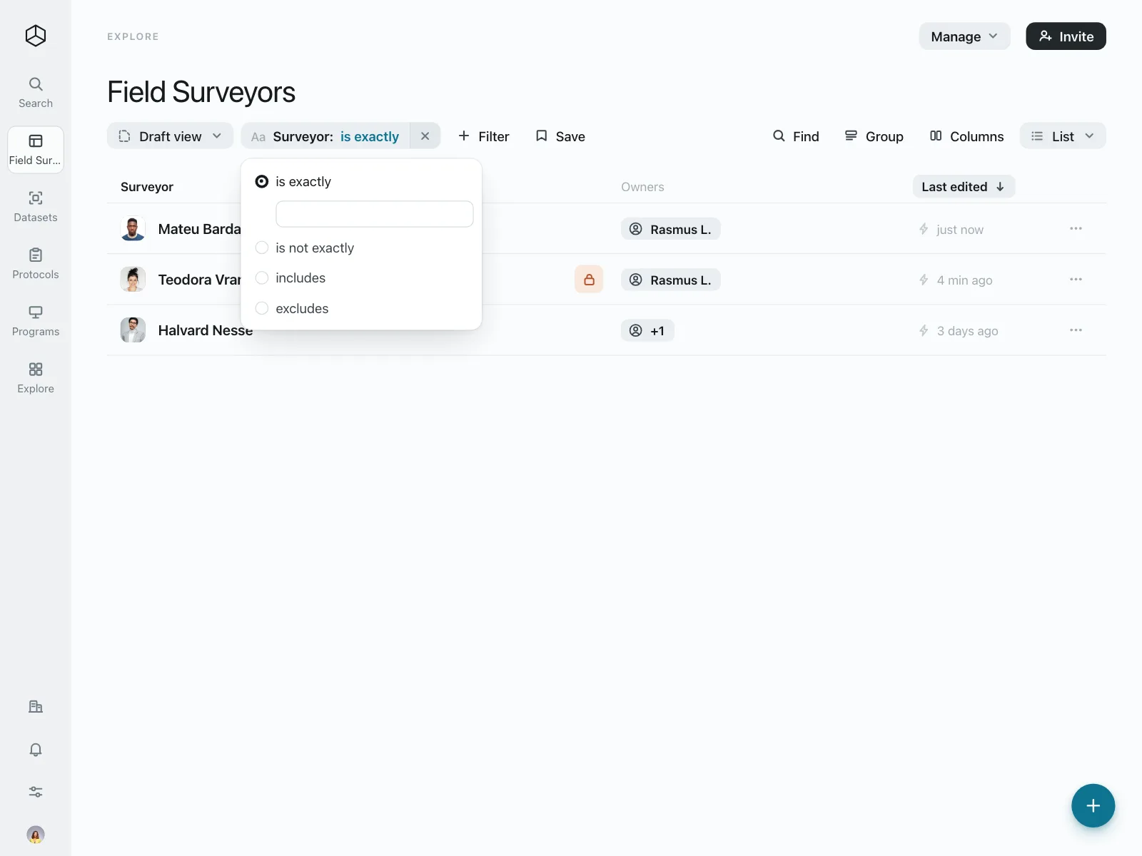 Dropdown menu