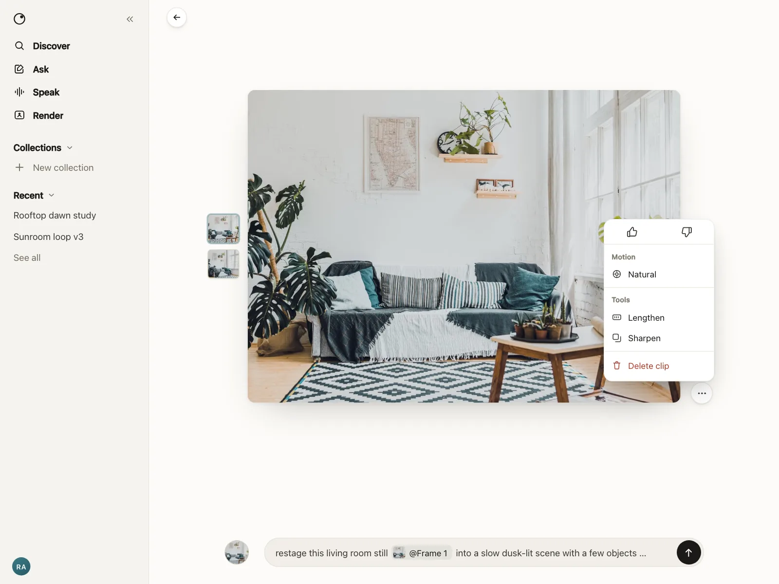 Dropdown menu