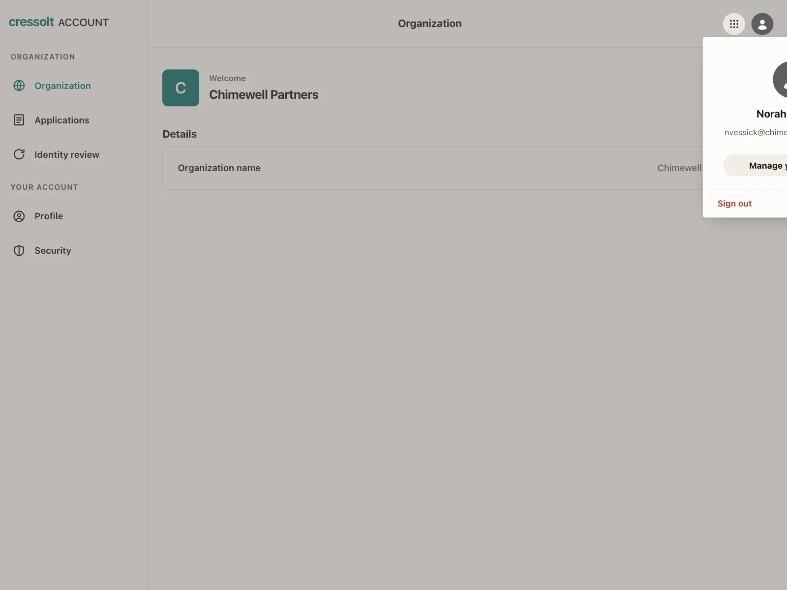 Dropdown menu