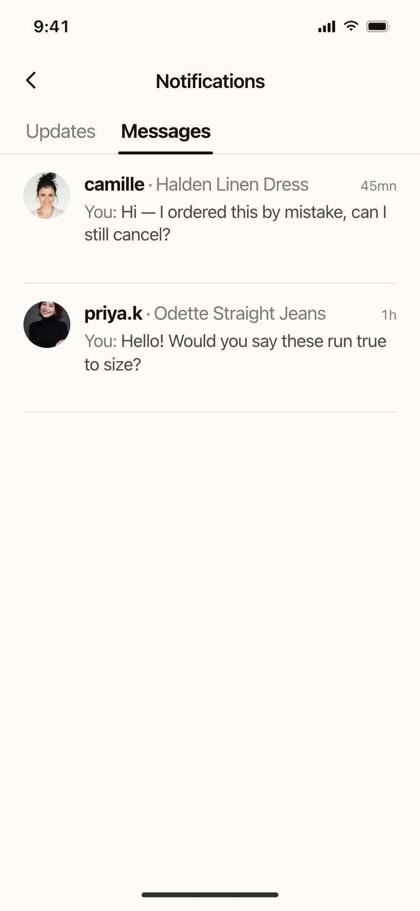 Emails & Messages