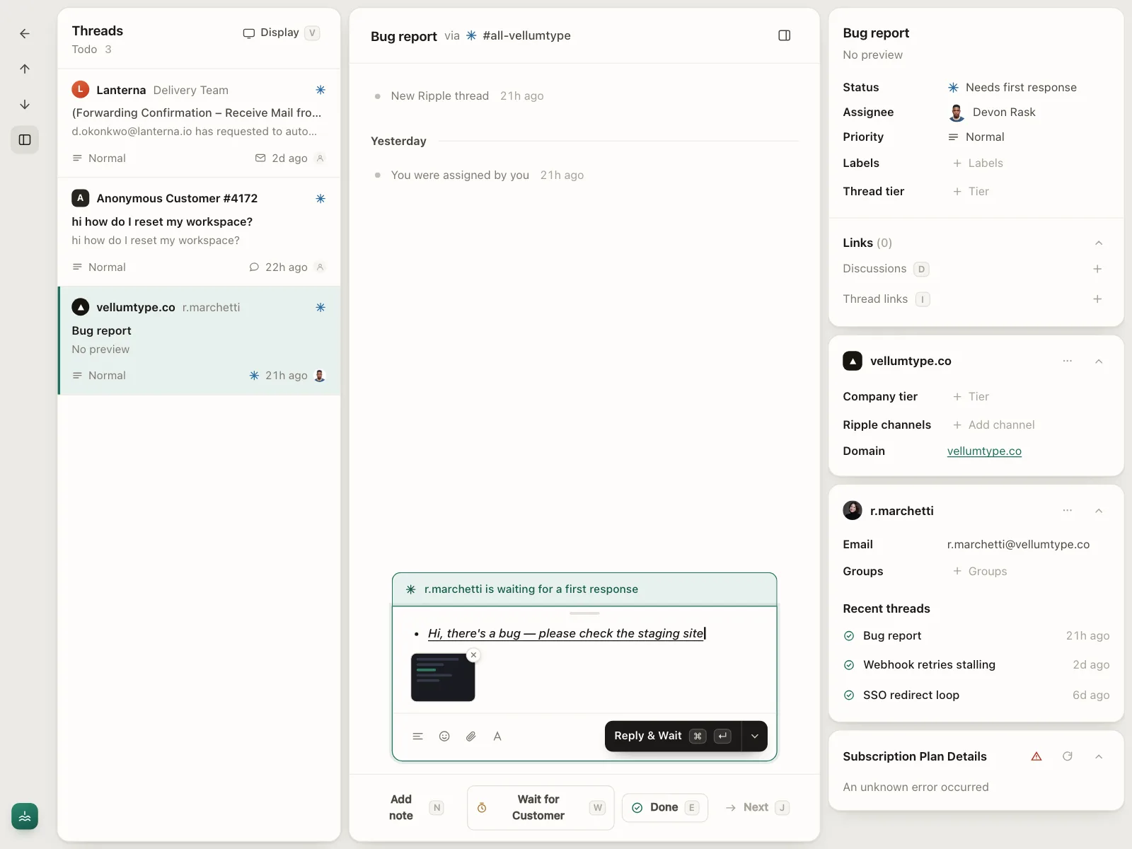 Emails & Messages