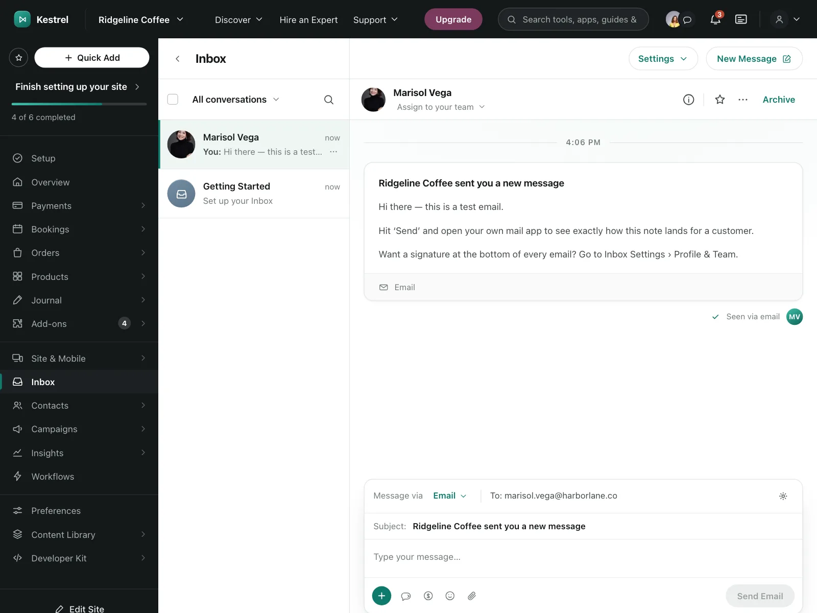 Emails & Messages