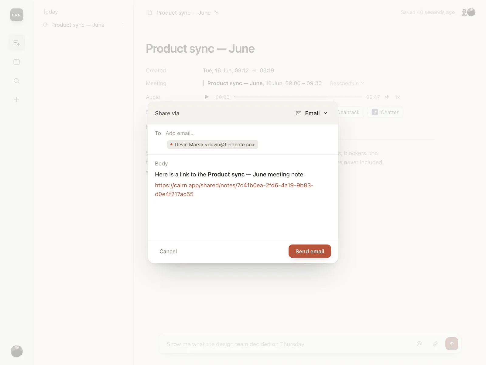 Emails & Messages