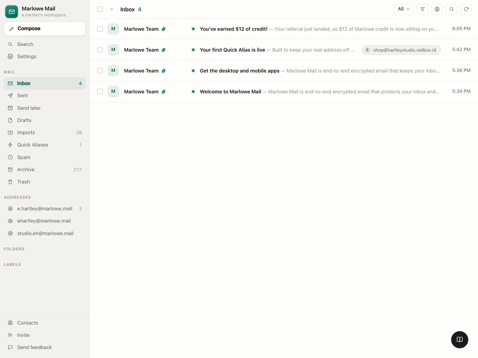 Emails & Messages