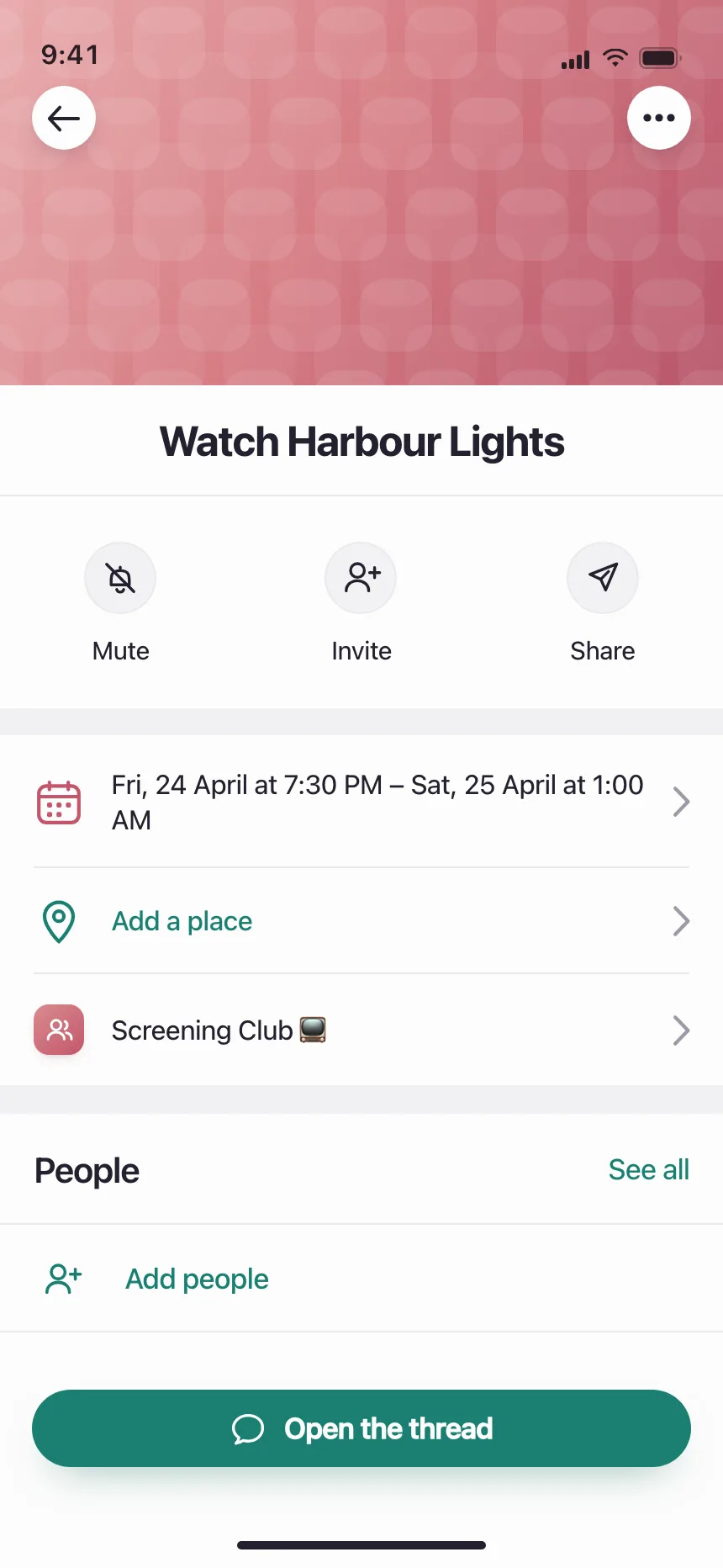 Event detail