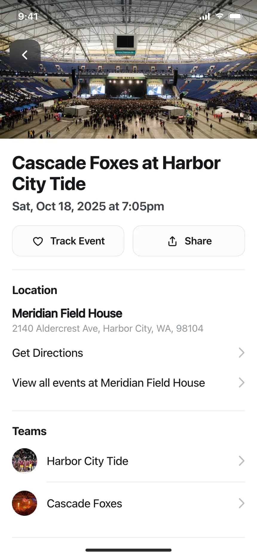 Event detail