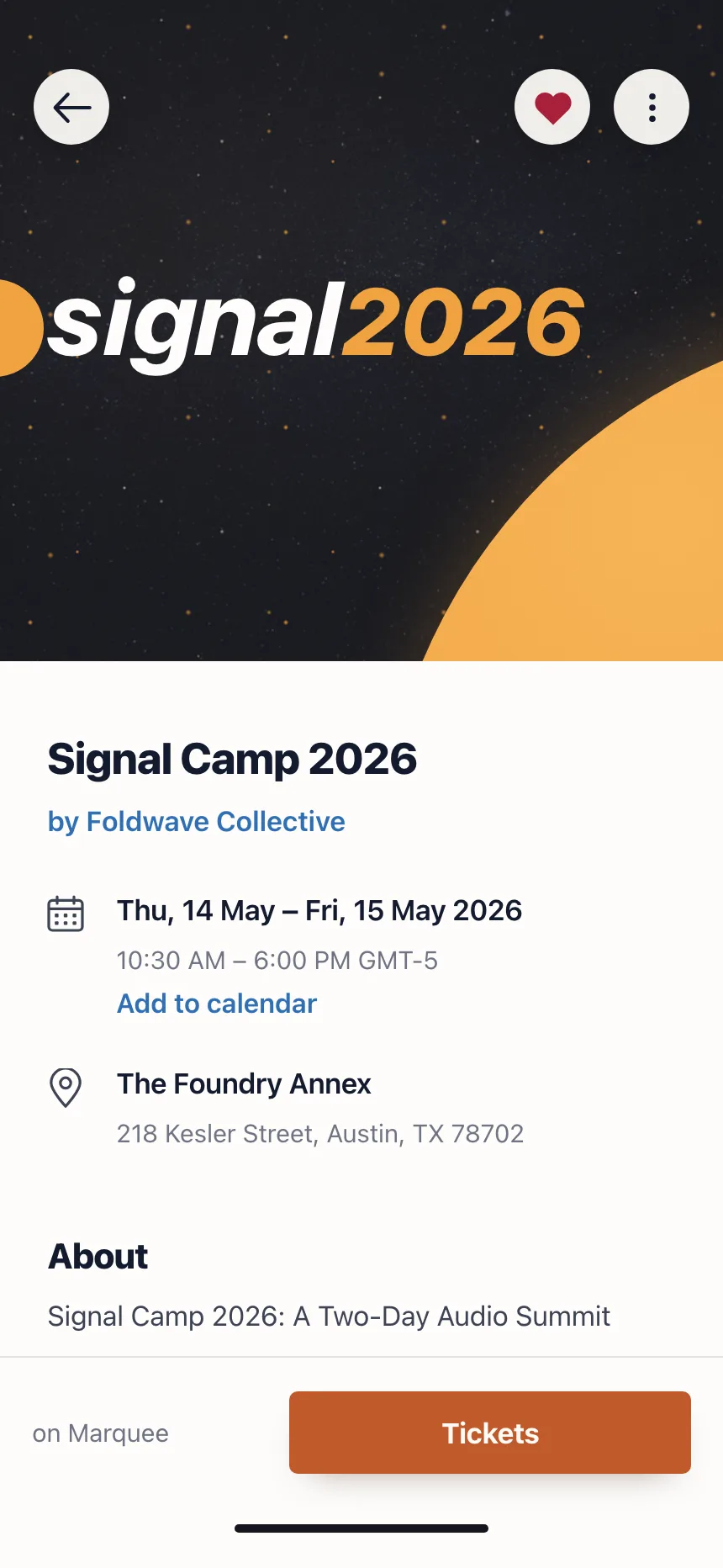Event detail