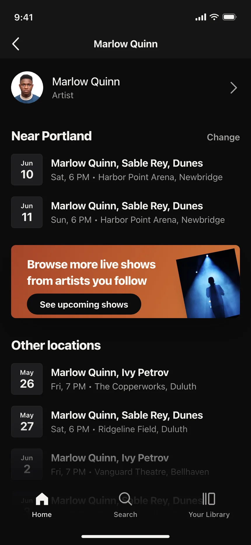 Event detail
