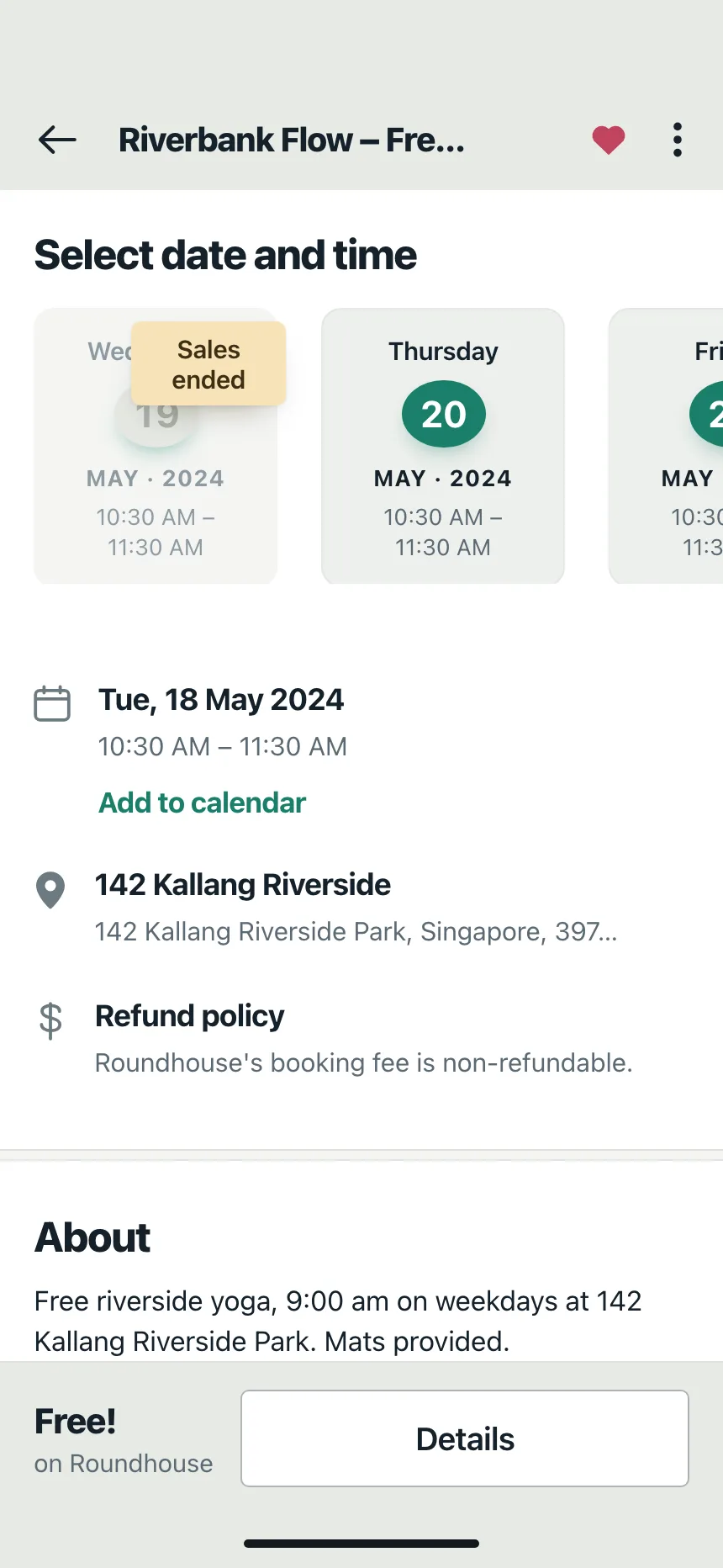 Event detail