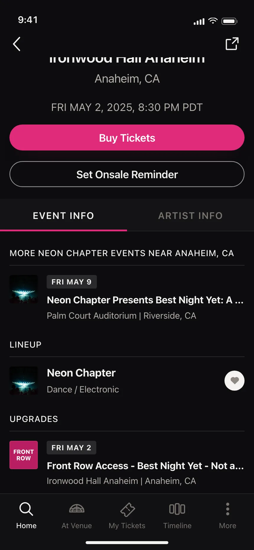 Event detail