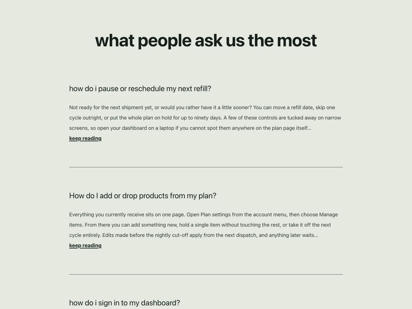 FAQ