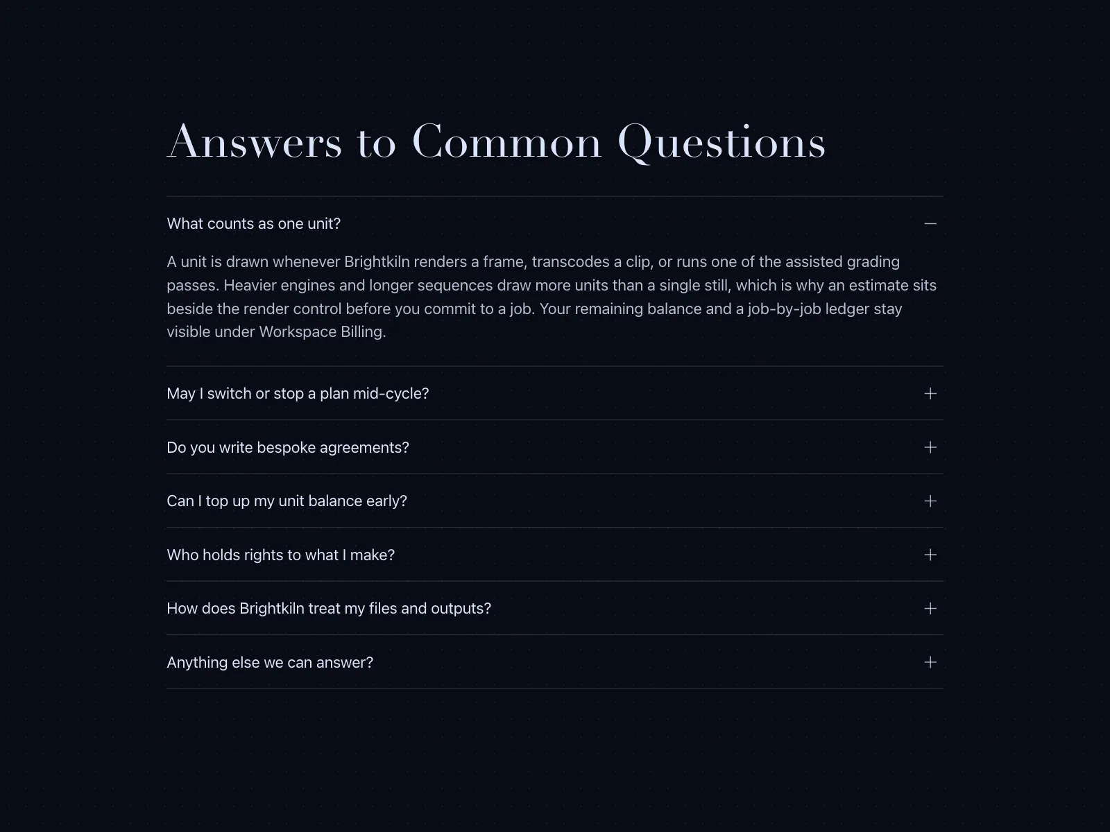FAQ