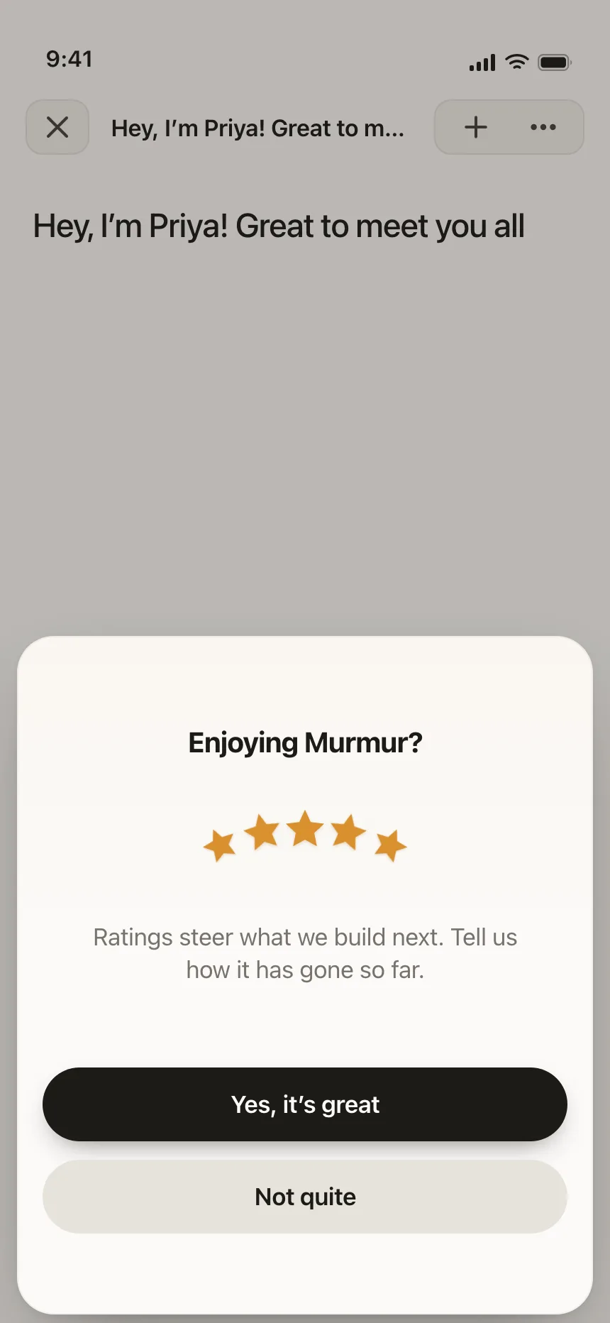 Feedback