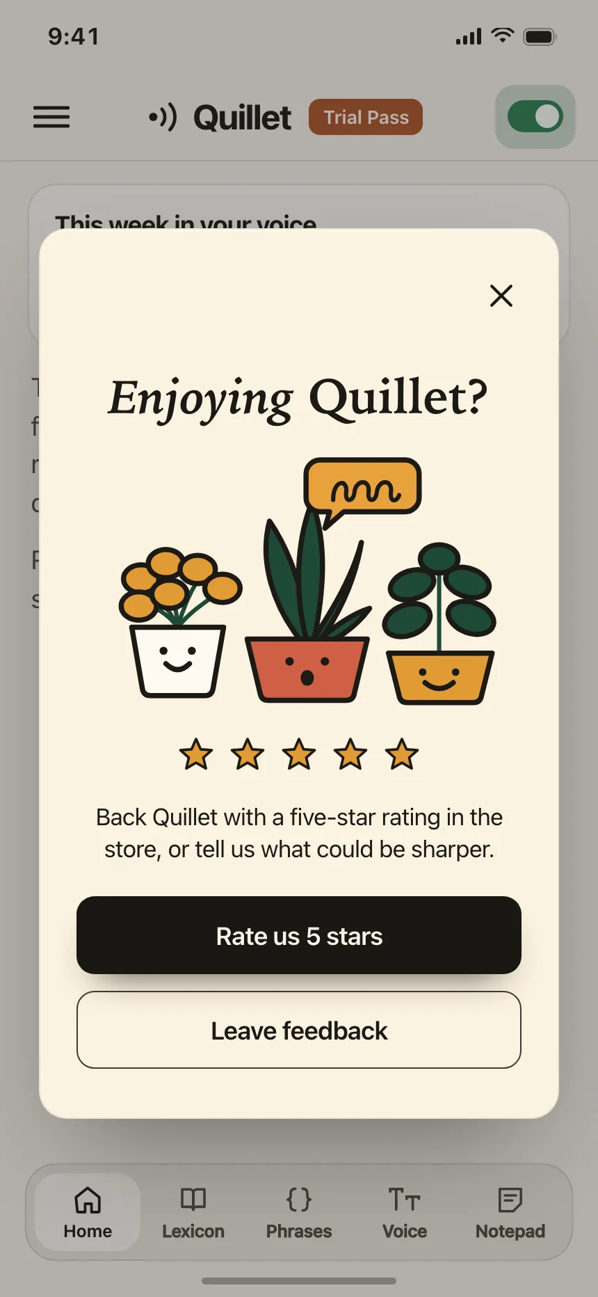 Feedback