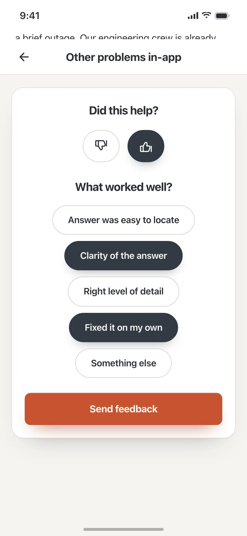 Feedback
