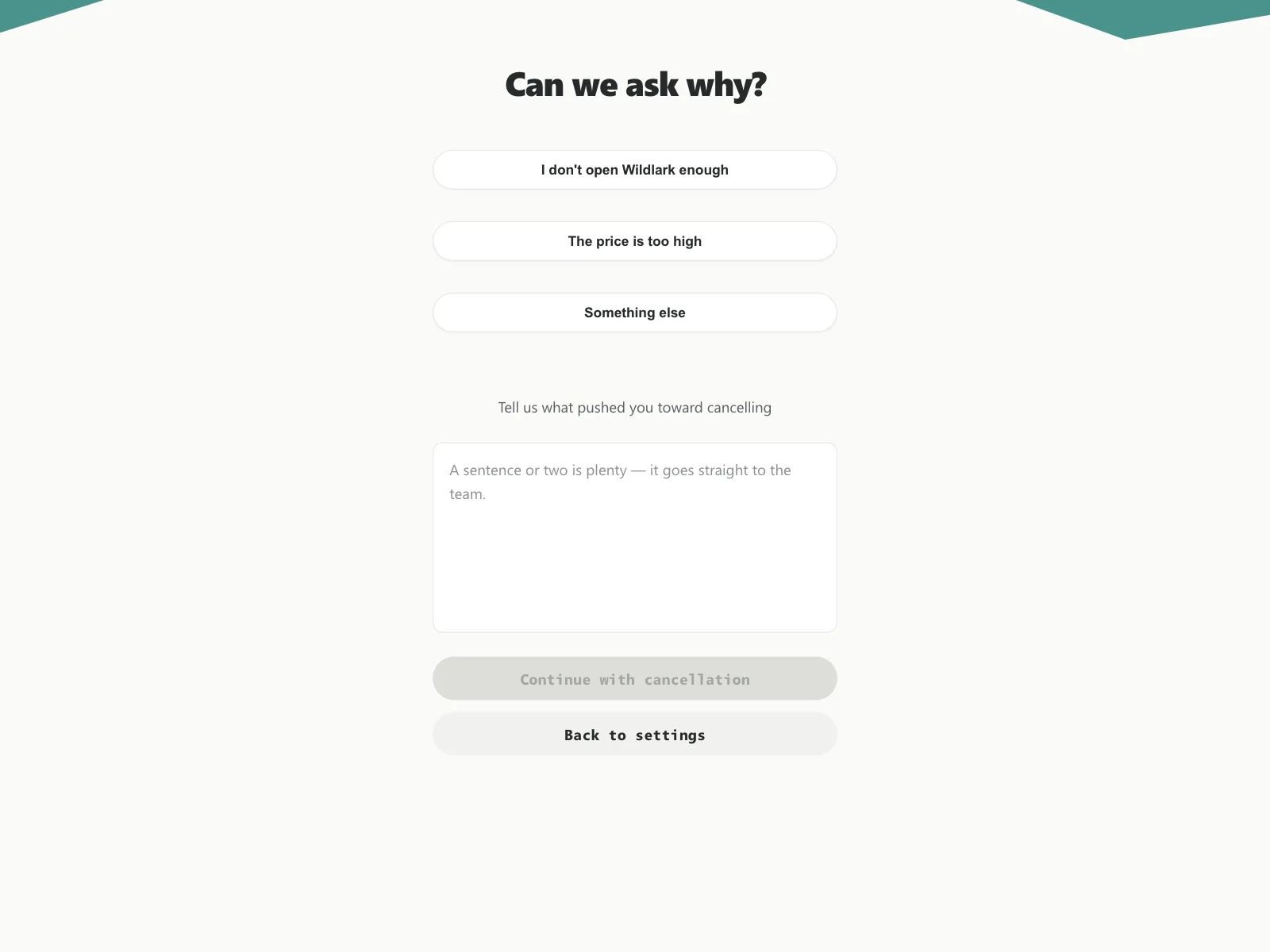 Feedback