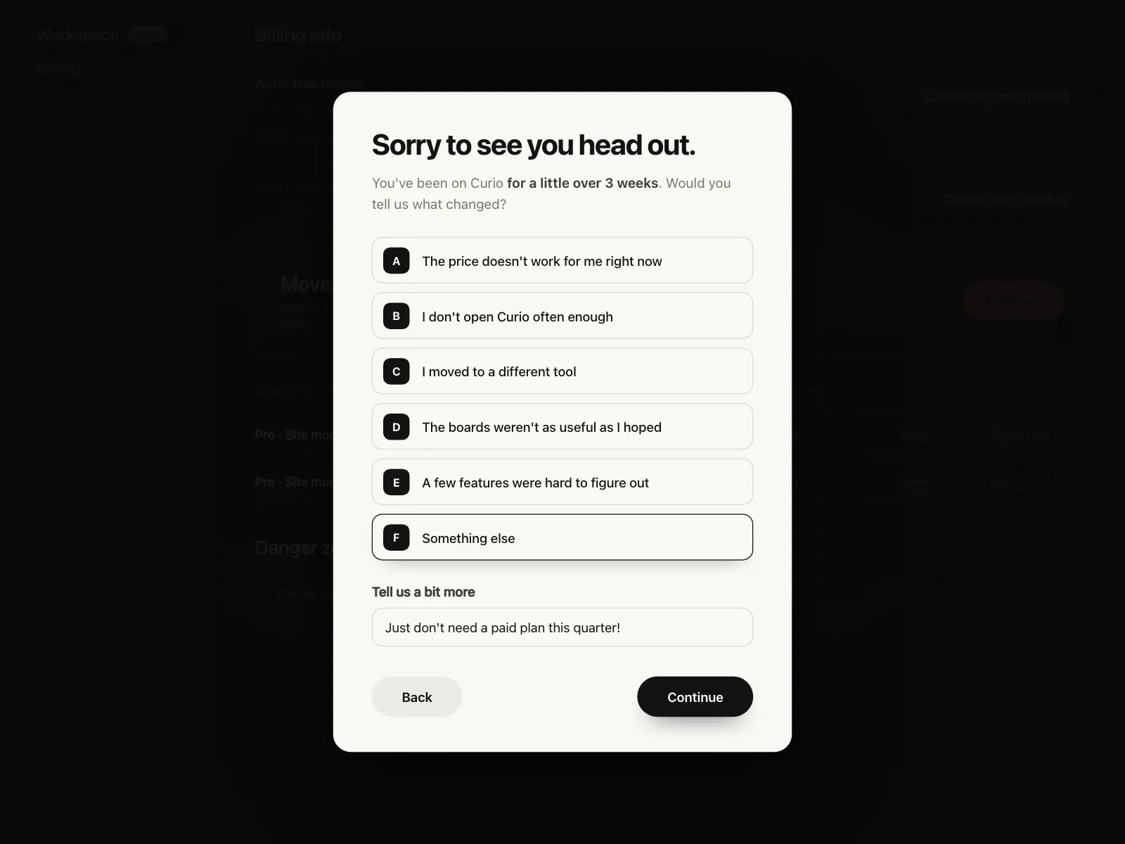 Feedback