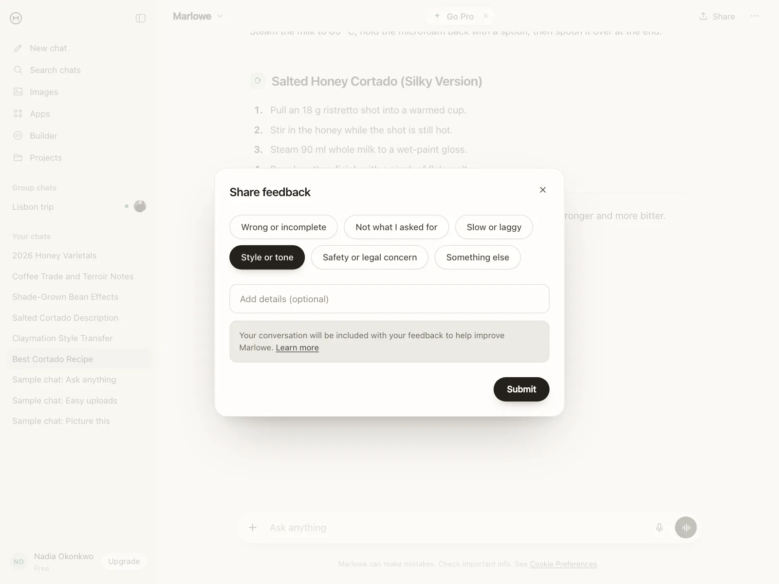 Feedback