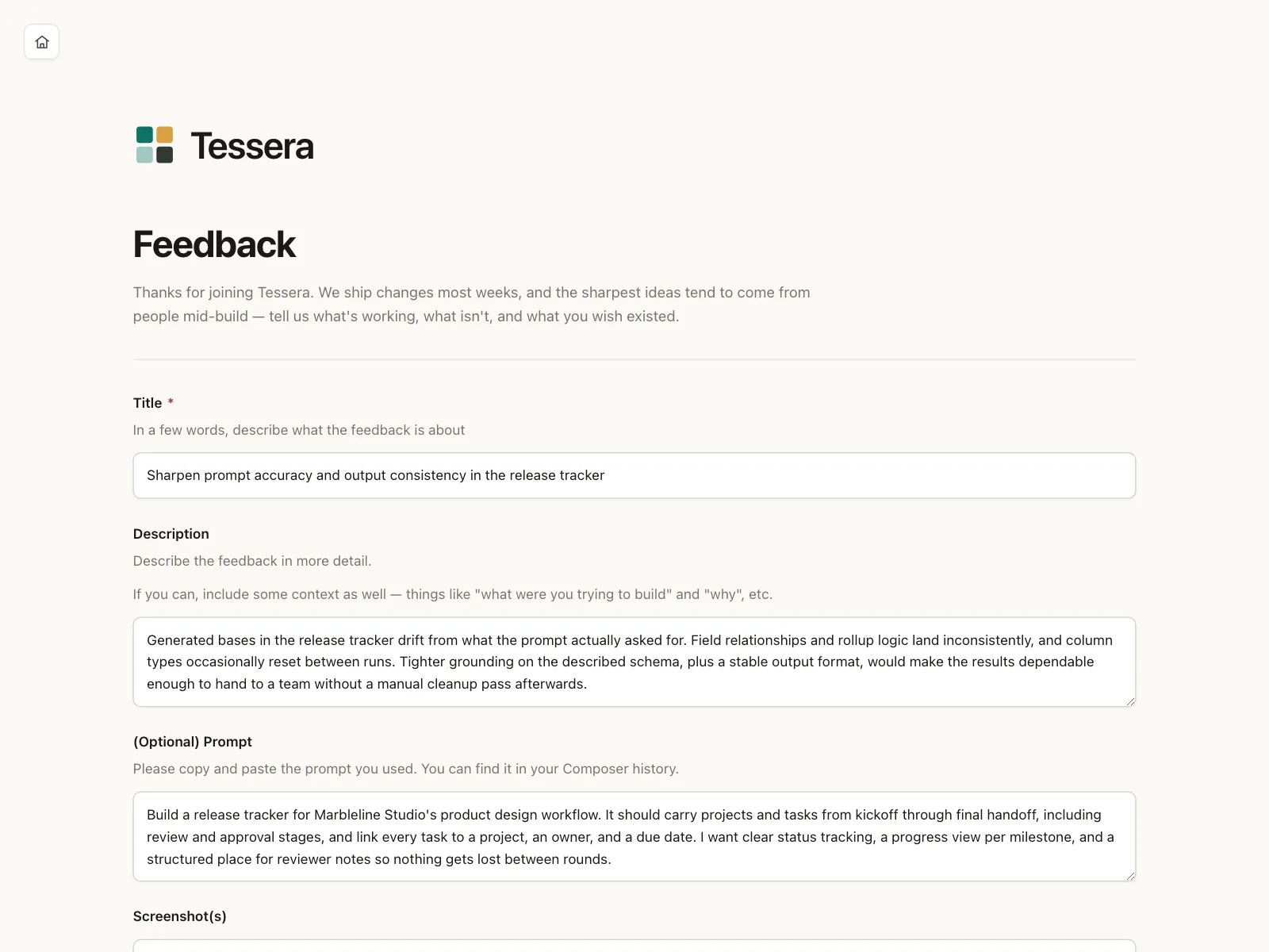 Feedback