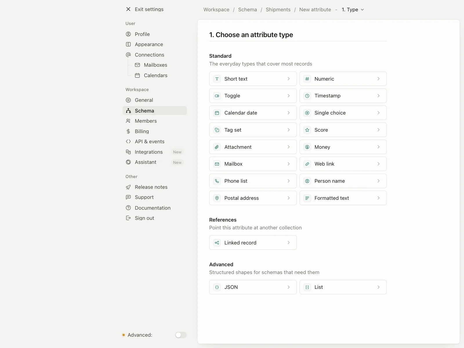 Grid list