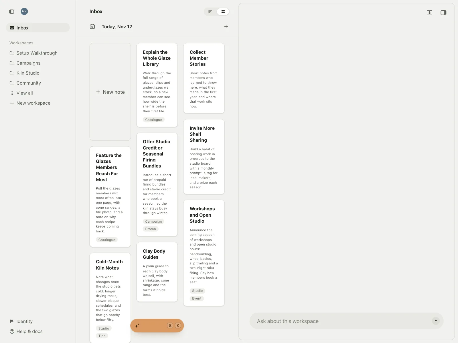 Grid list