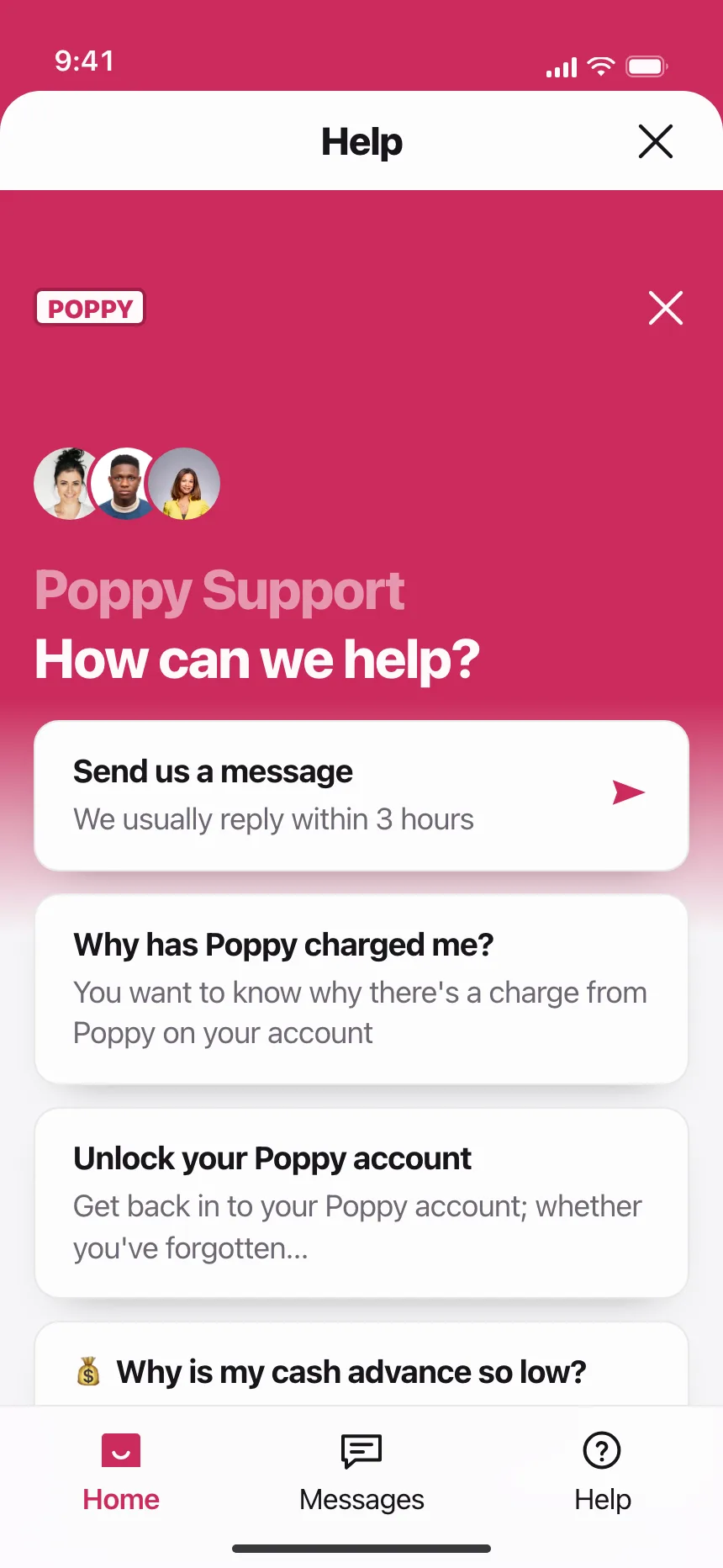 Help and support