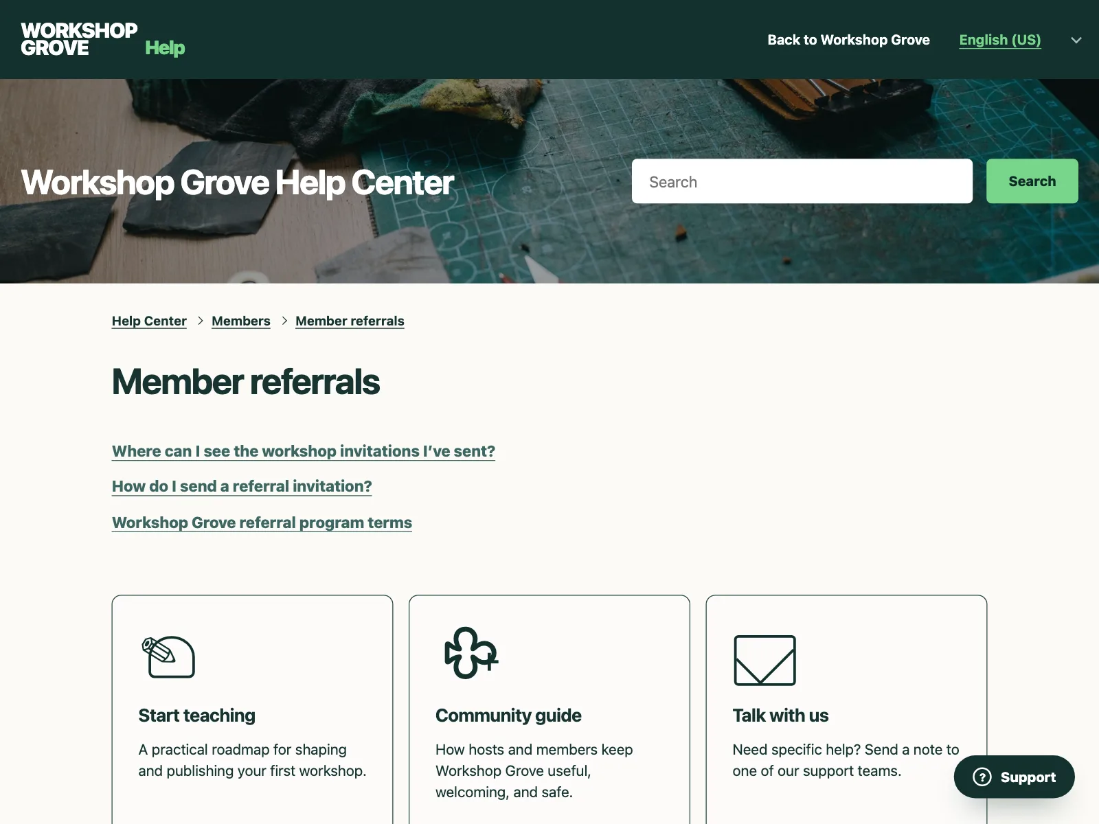 Help and support