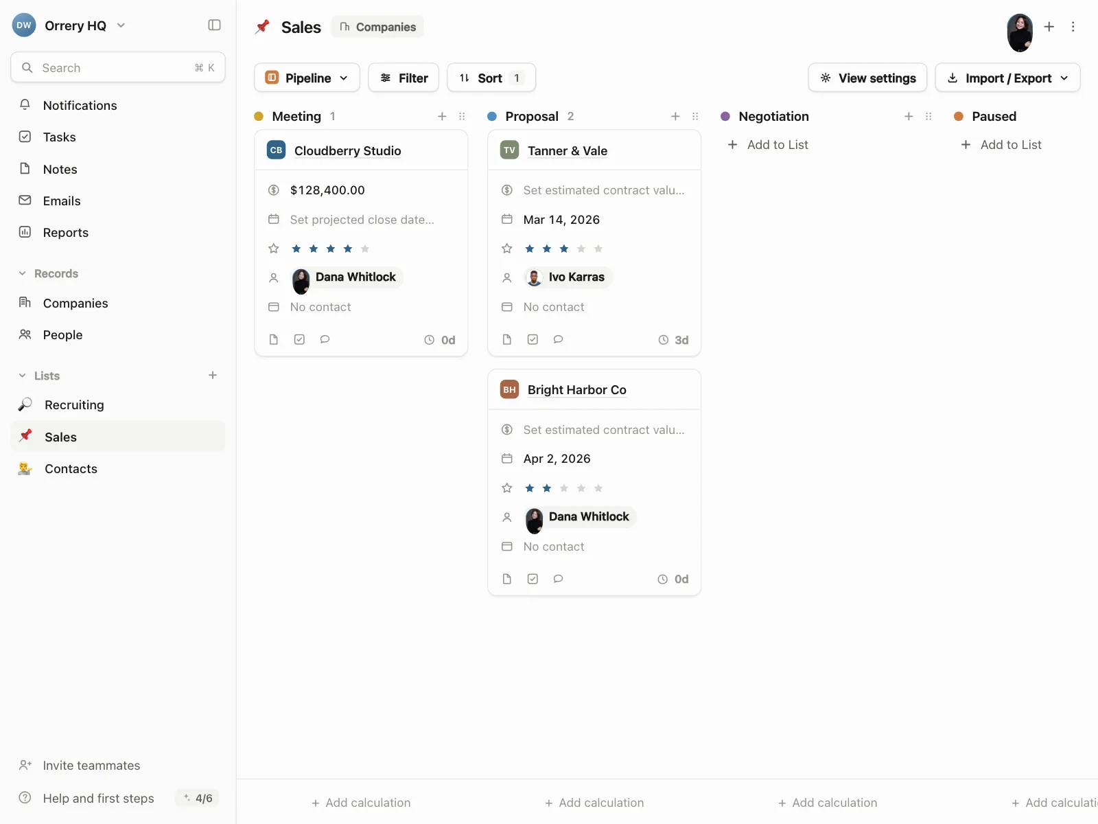 Kanban board