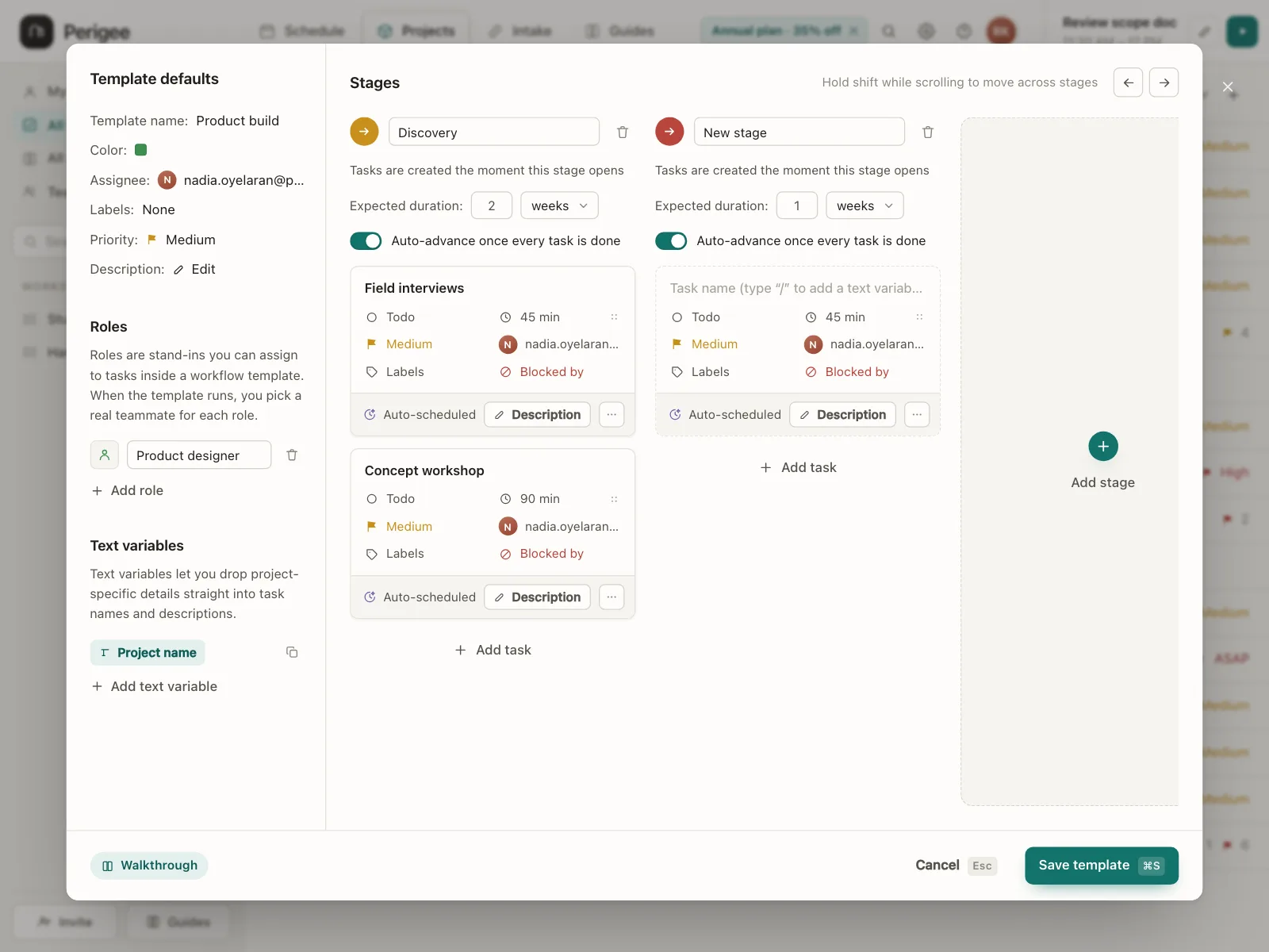 Kanban board
