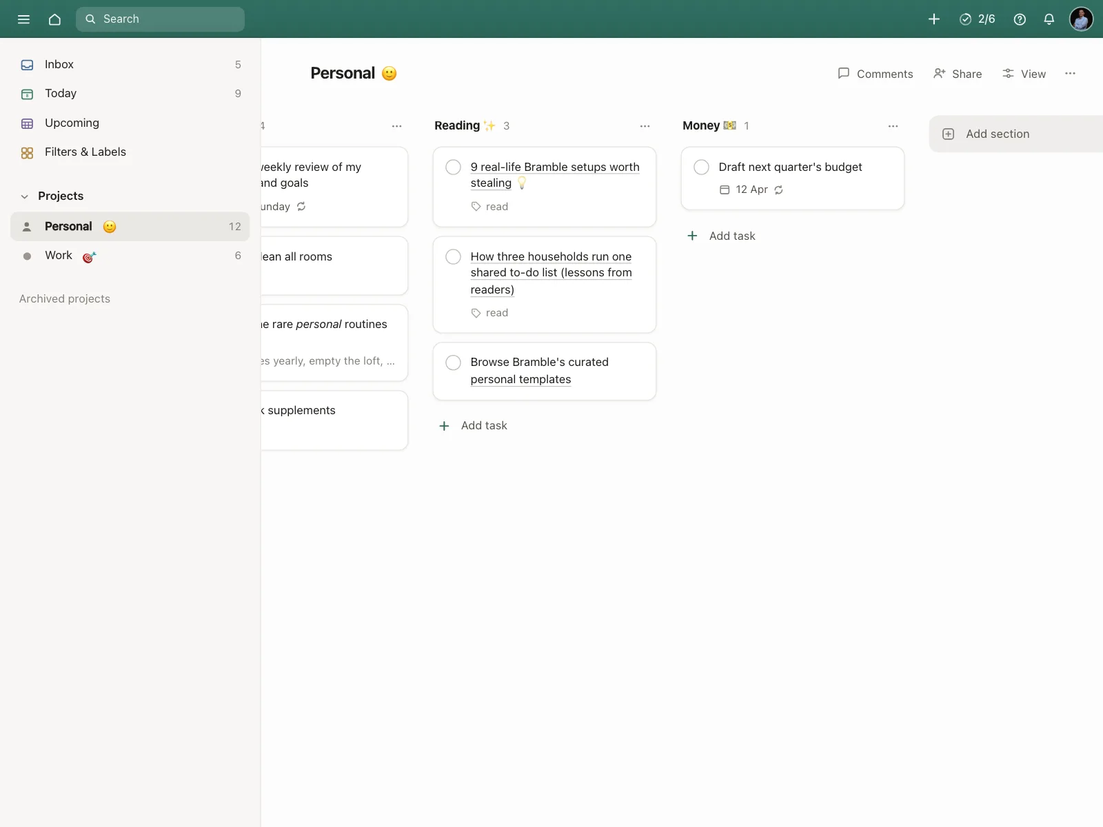 Kanban board