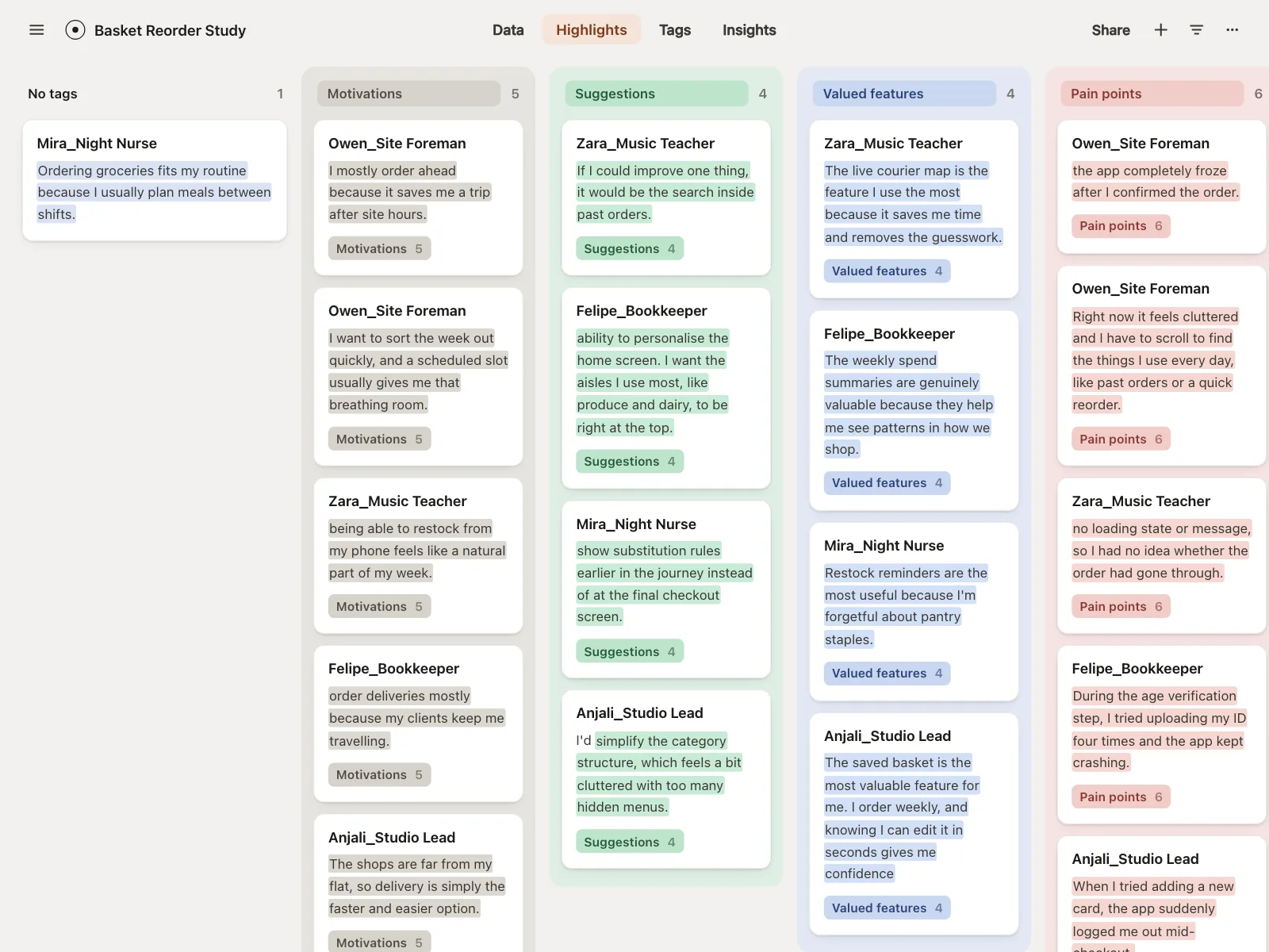 Kanban board