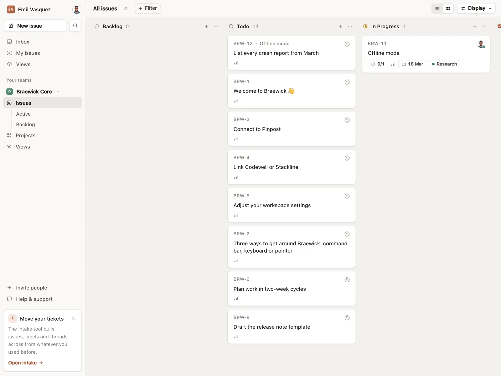 Kanban board