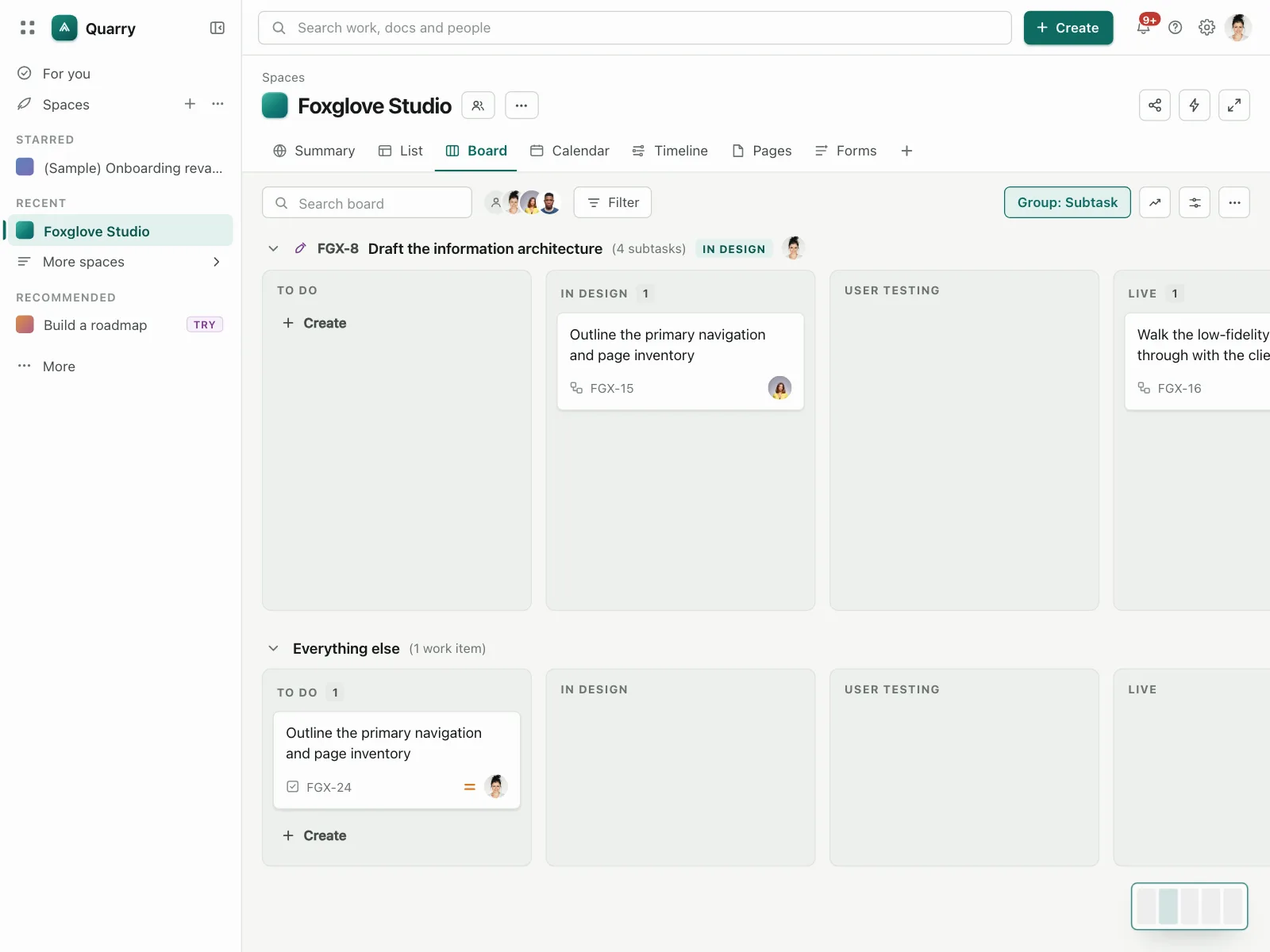 Kanban board