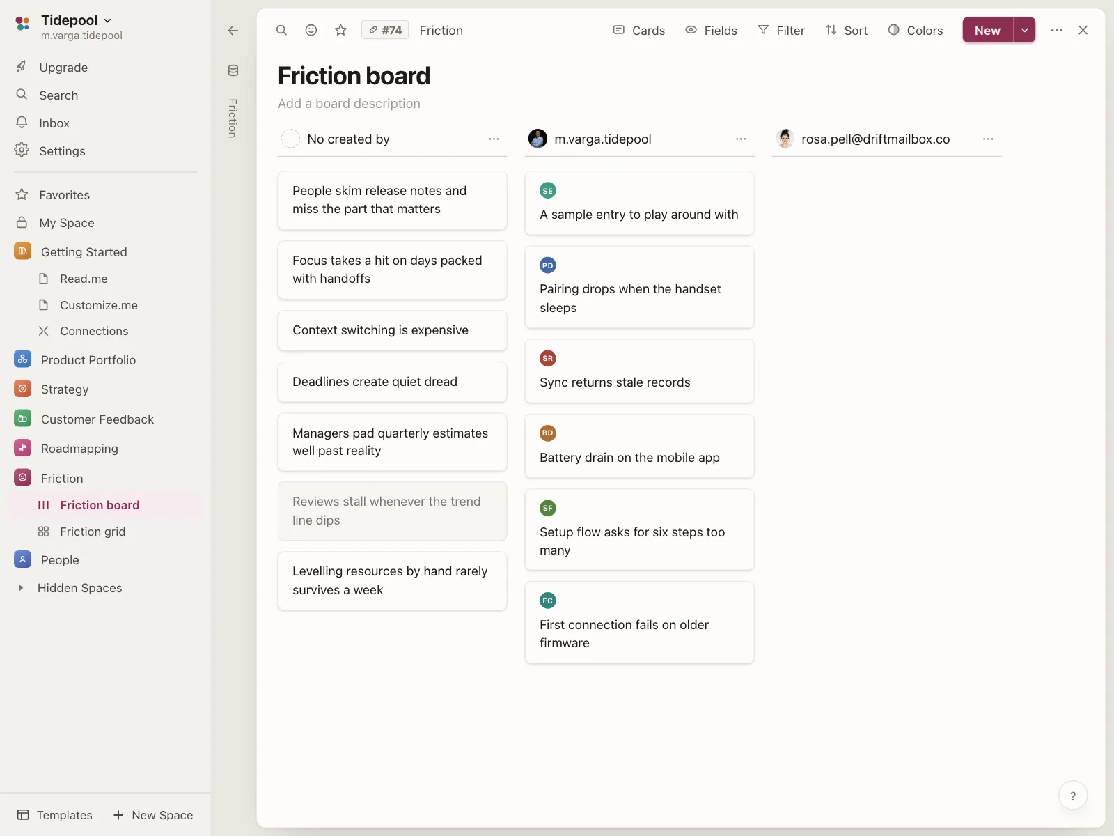 Kanban board