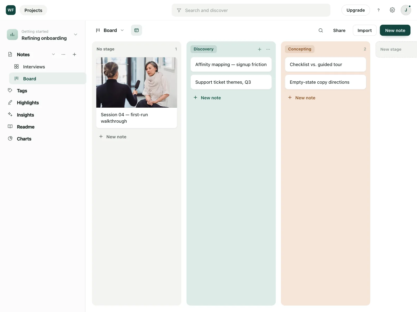 Kanban board