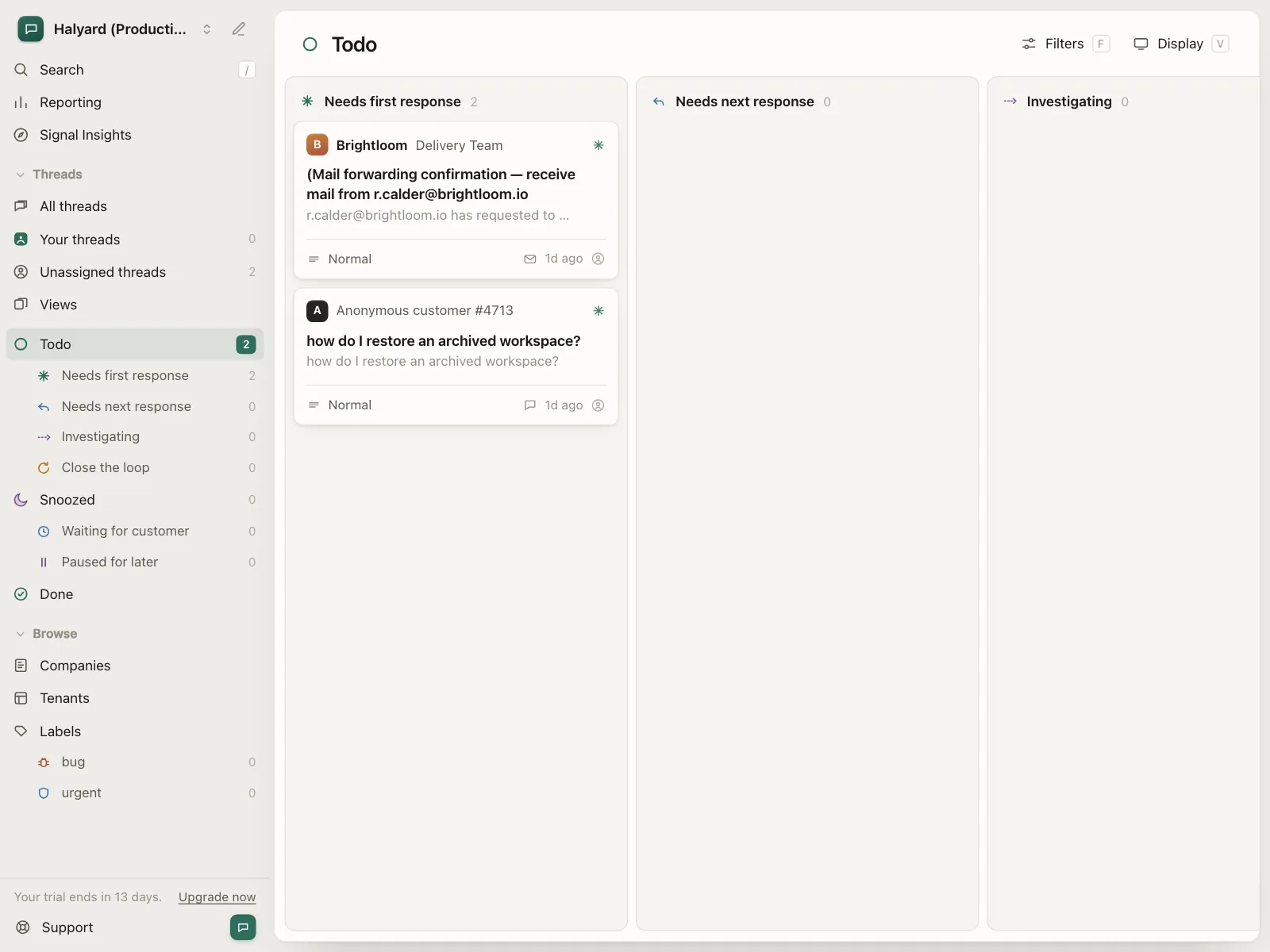 Kanban board