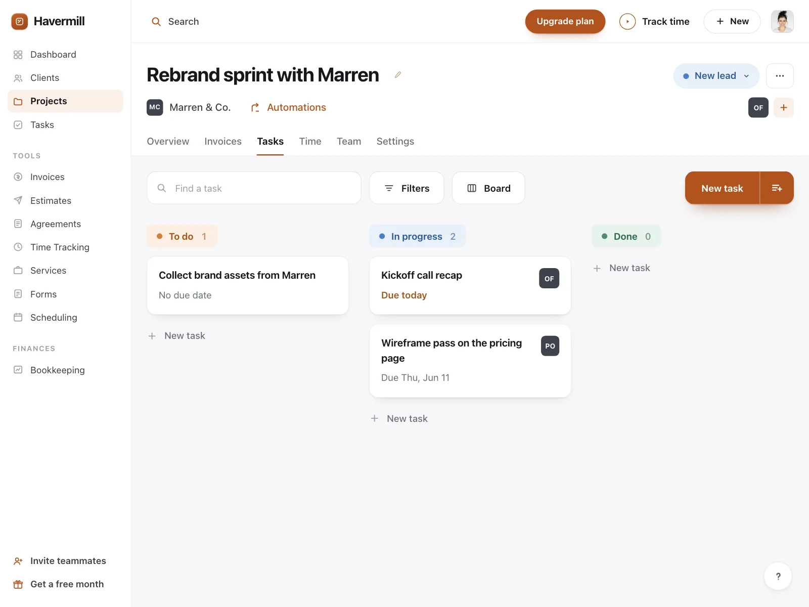 Kanban board
