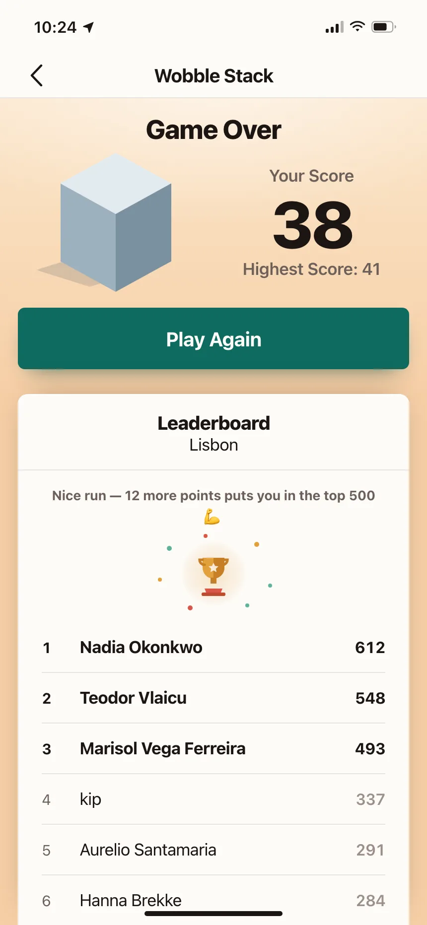 Leaderboard