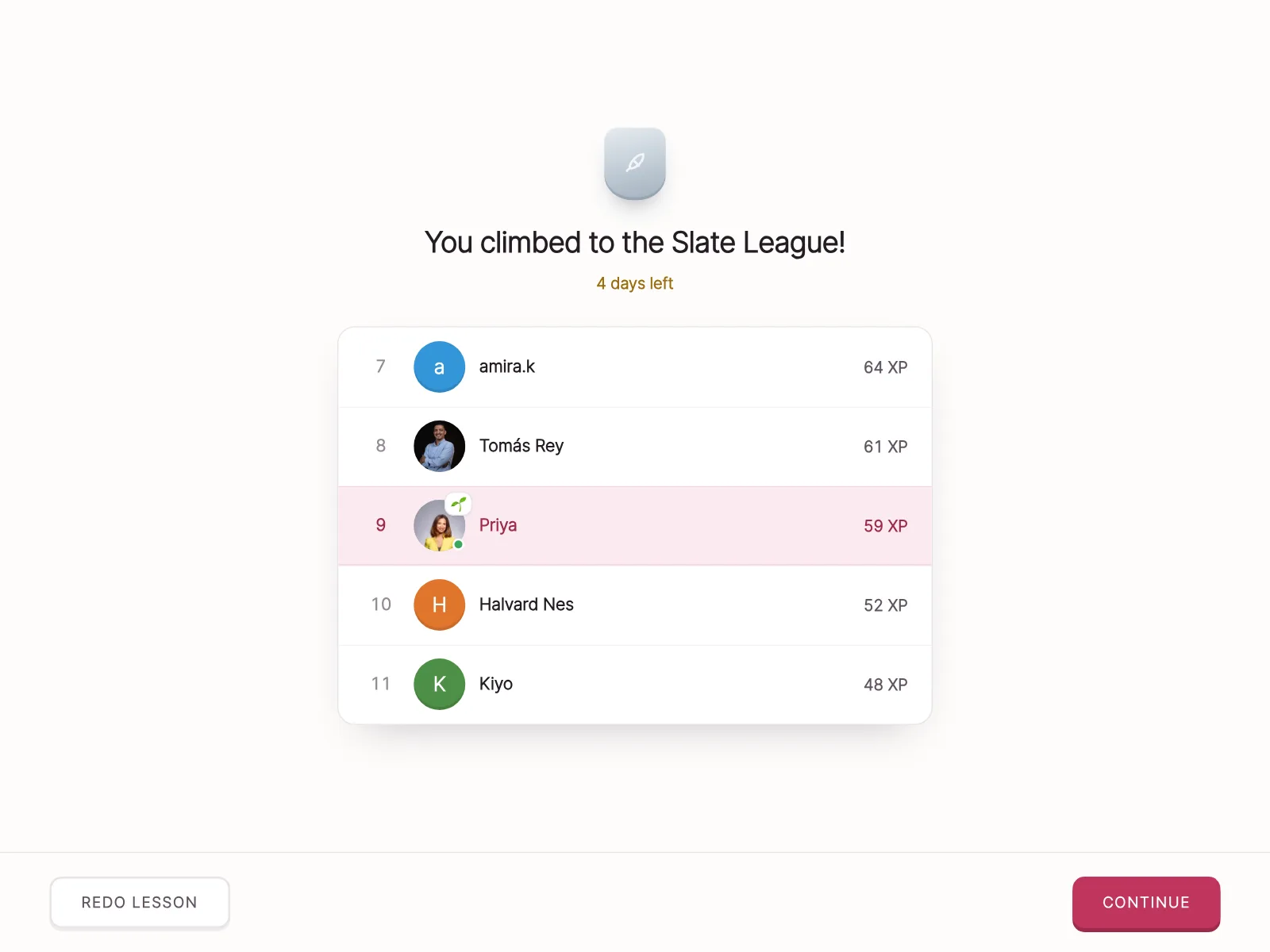 Leaderboard