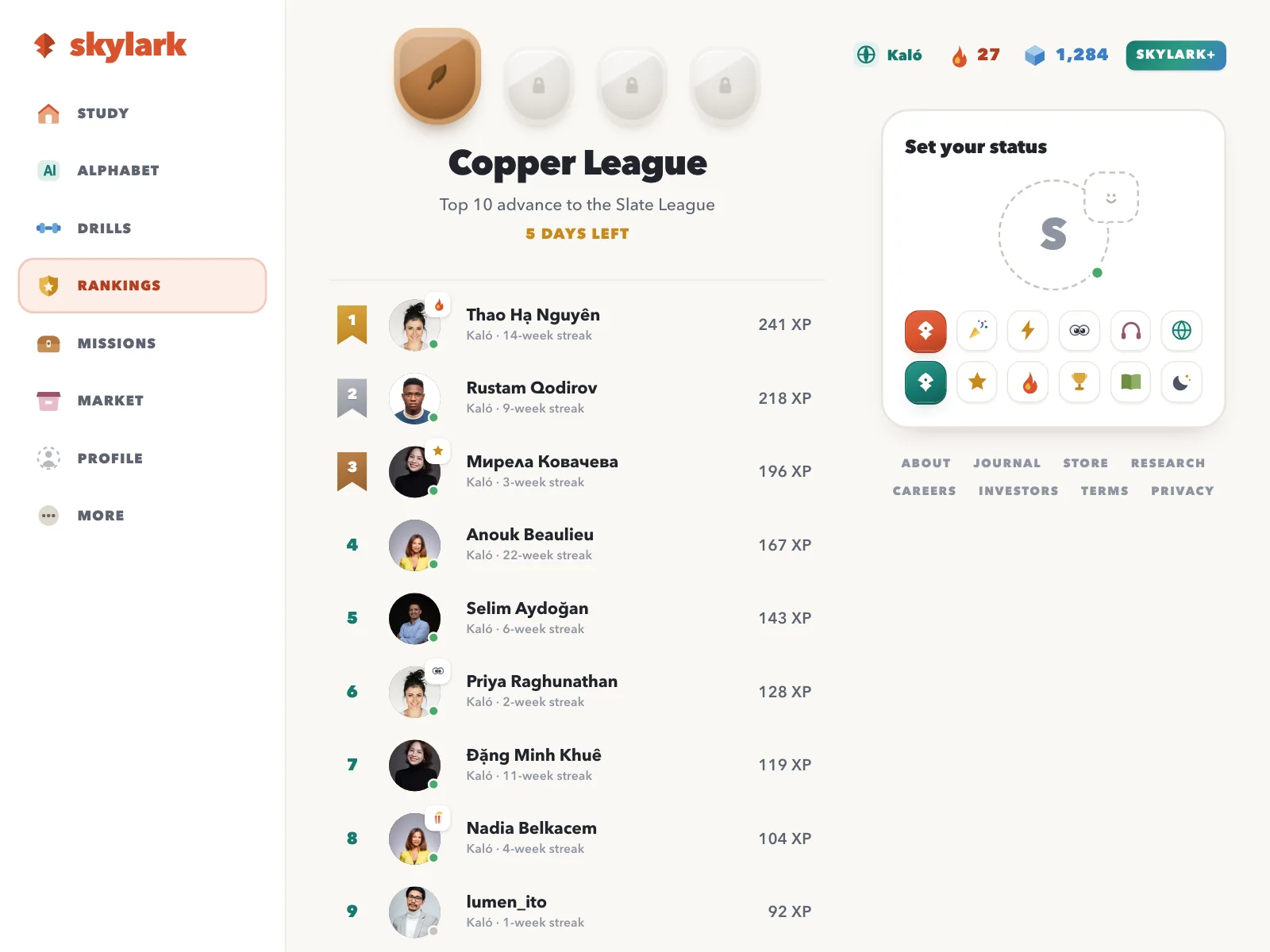 Leaderboard
