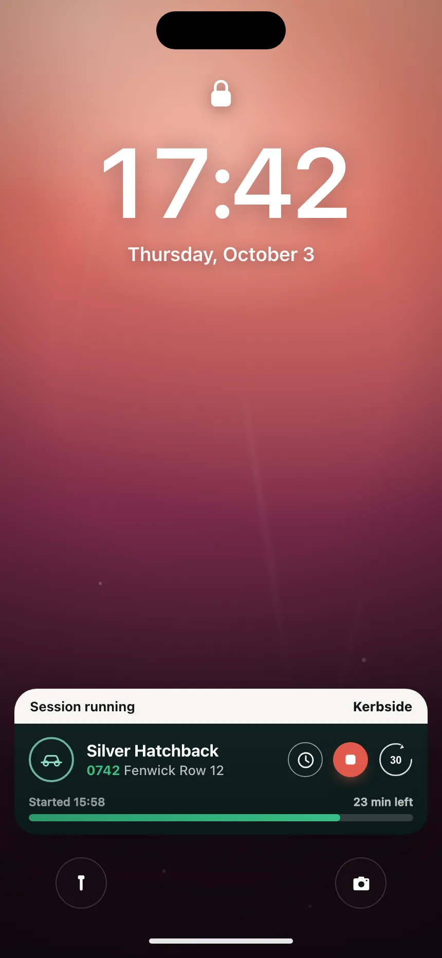 Lock screen