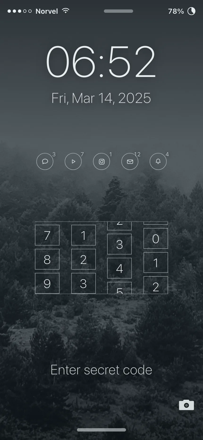 Lock screen