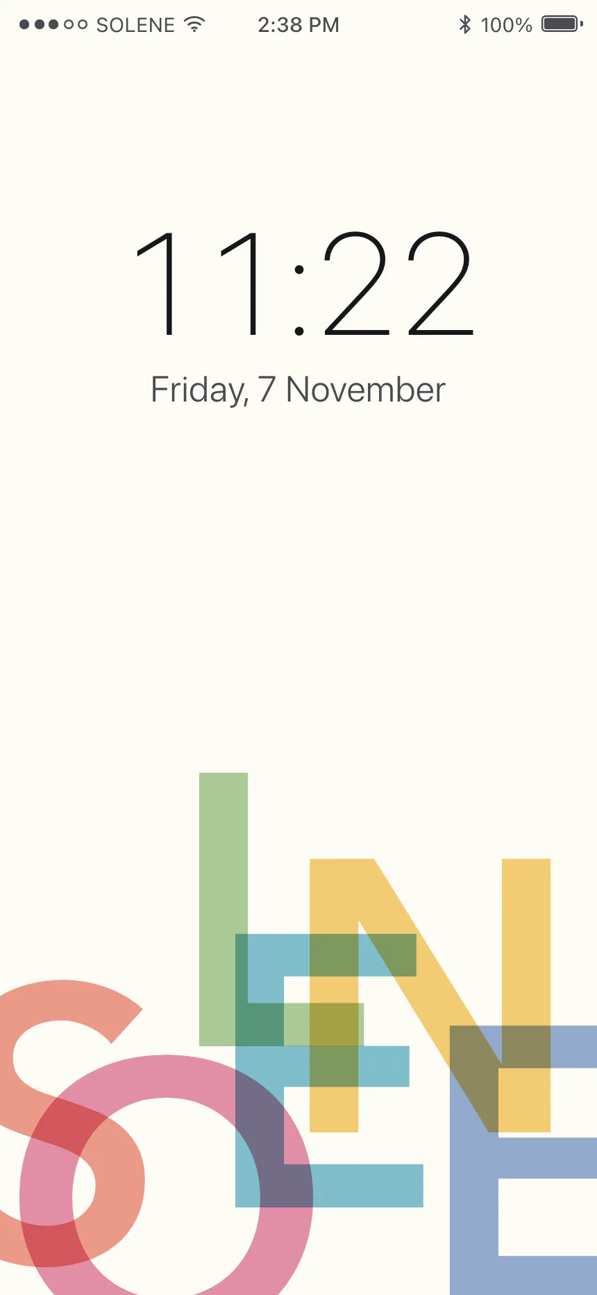 Lock screen