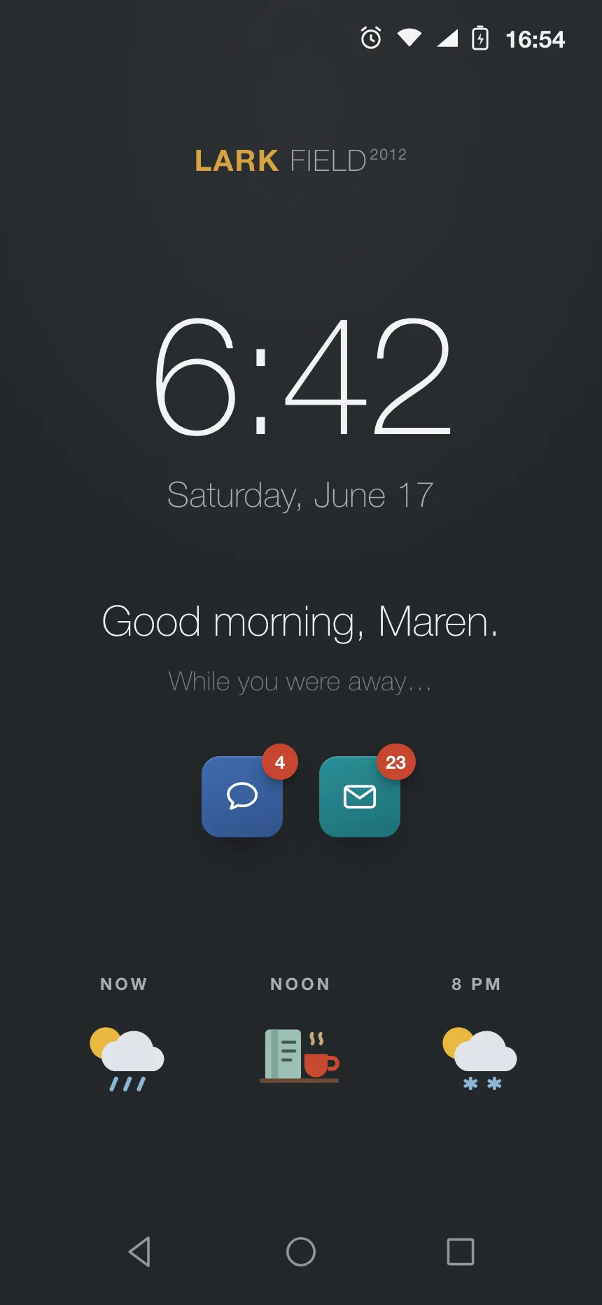 Lock screen