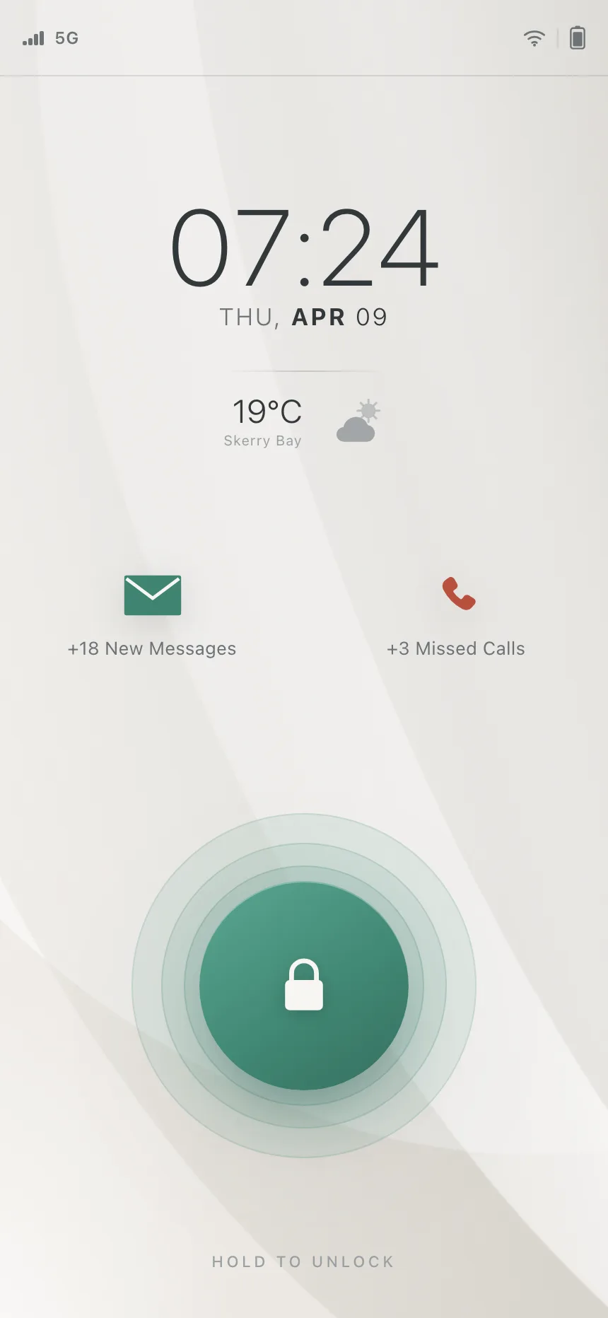 Lock screen